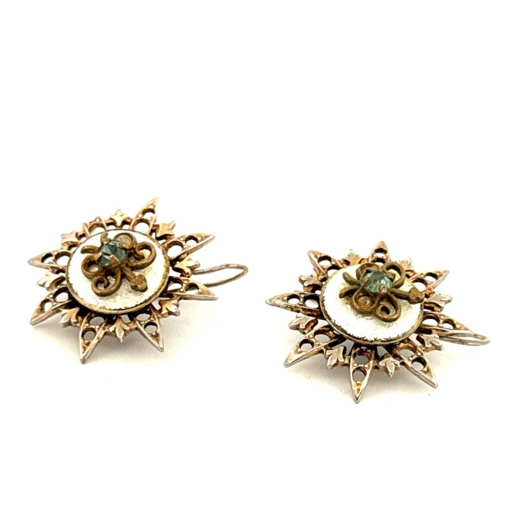Vintage handmade star earrings